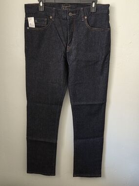Original Penguin Men's Dark Blue Slim-straight Fit Jeans
